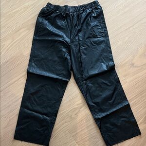 MM6 Maison Martin Margiela Black Elastic-Waist Jogger Pants